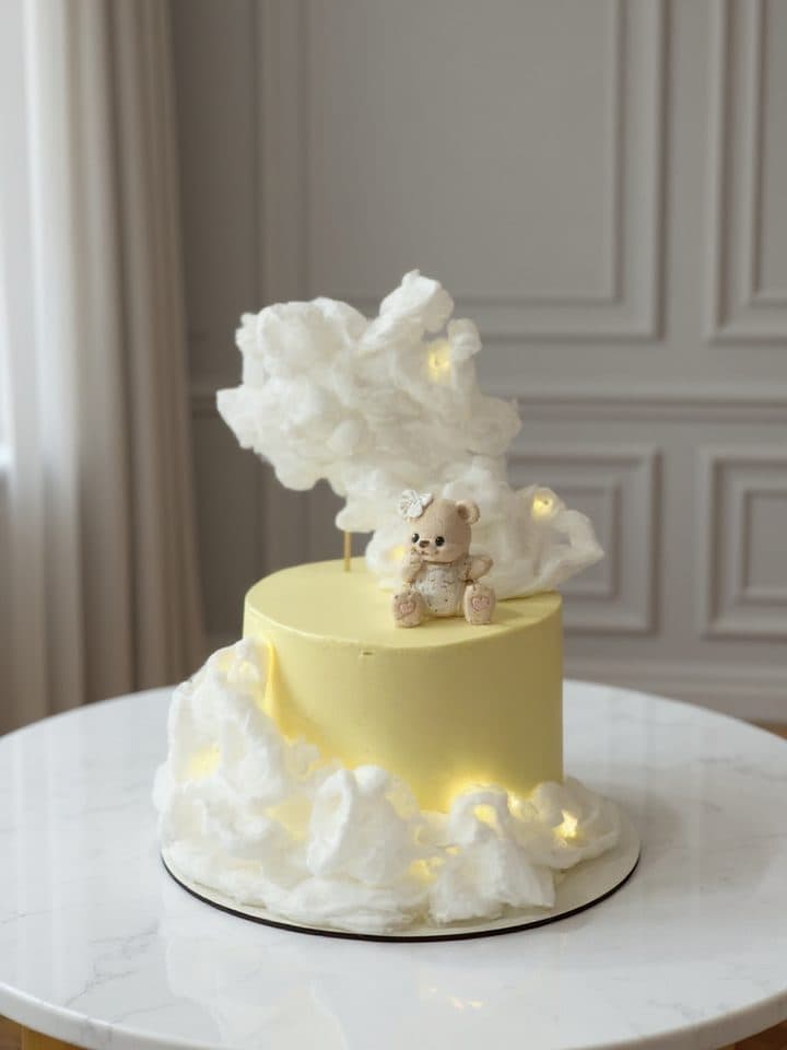 Cake with a cloud: after editing